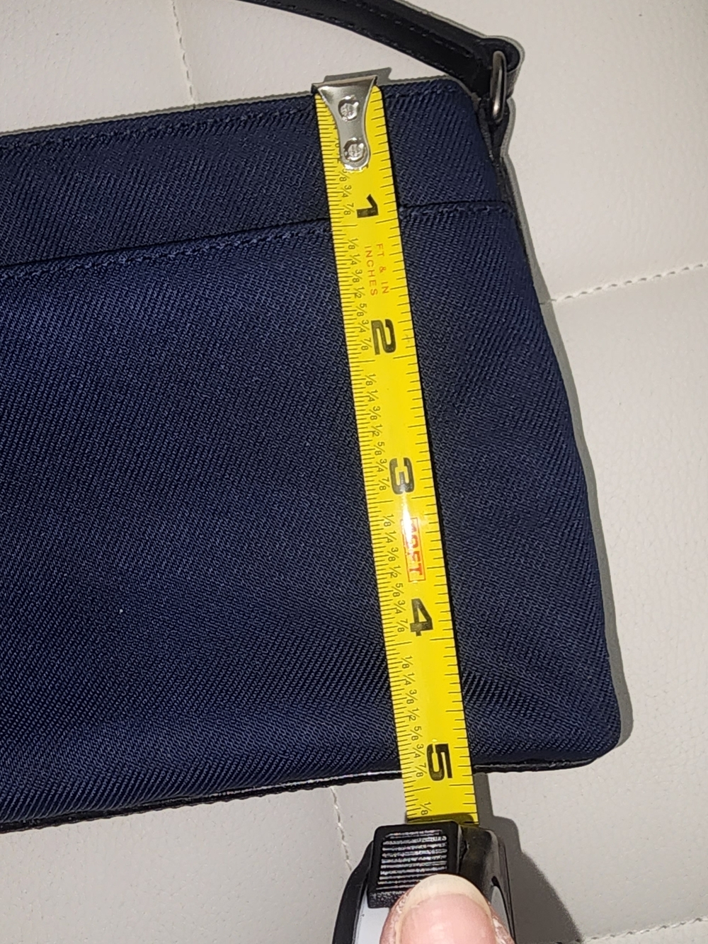 Coach Navy and Black Wristlet Pouch - Picture 9 of 12